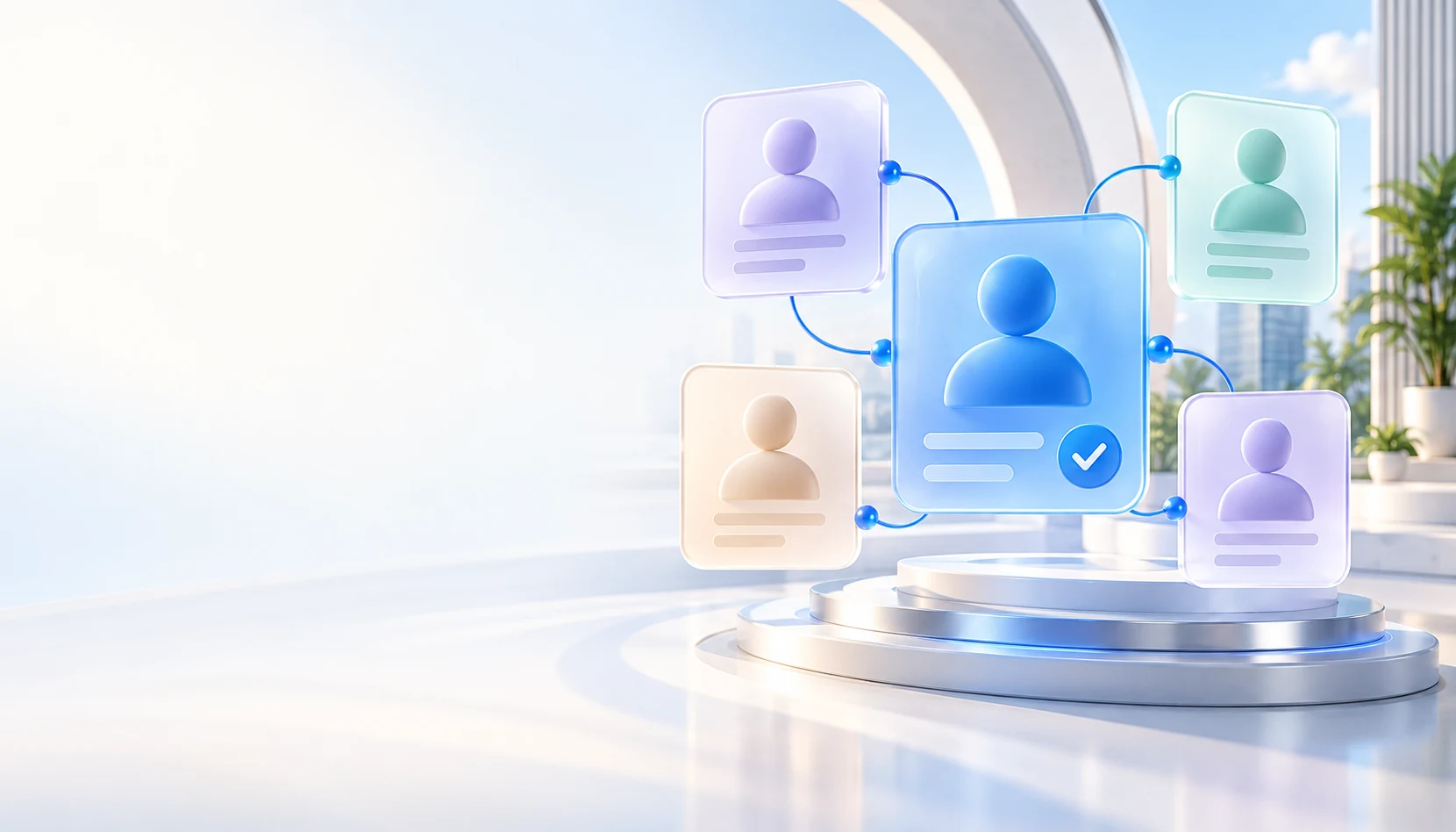 Illustration of employee records and Human Resources management